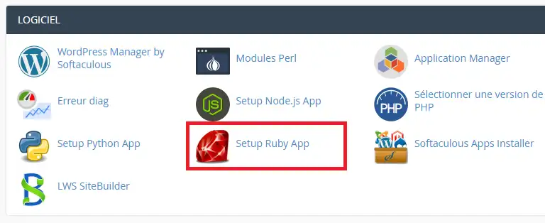 Comment utiliser une application Ruby sur un hébergement cPanel