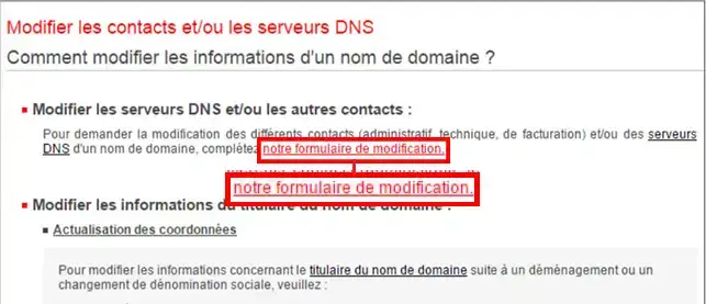 Comment changer les serveurs DNS d'un domaine NordNet ?